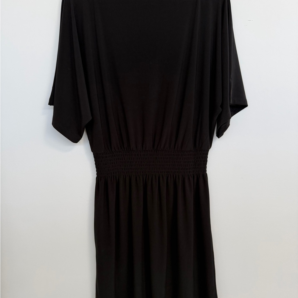 Fun and Classy Black V-Neck Mini Dress - Picture 12 of 13